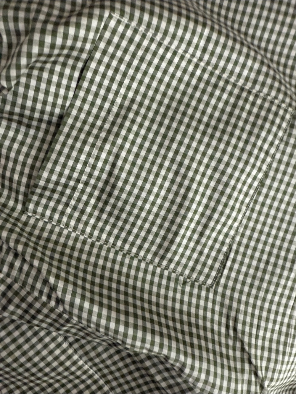 DONNI Taffeta Green Check Drawstring Cargo Pants - Picture 3 of 3